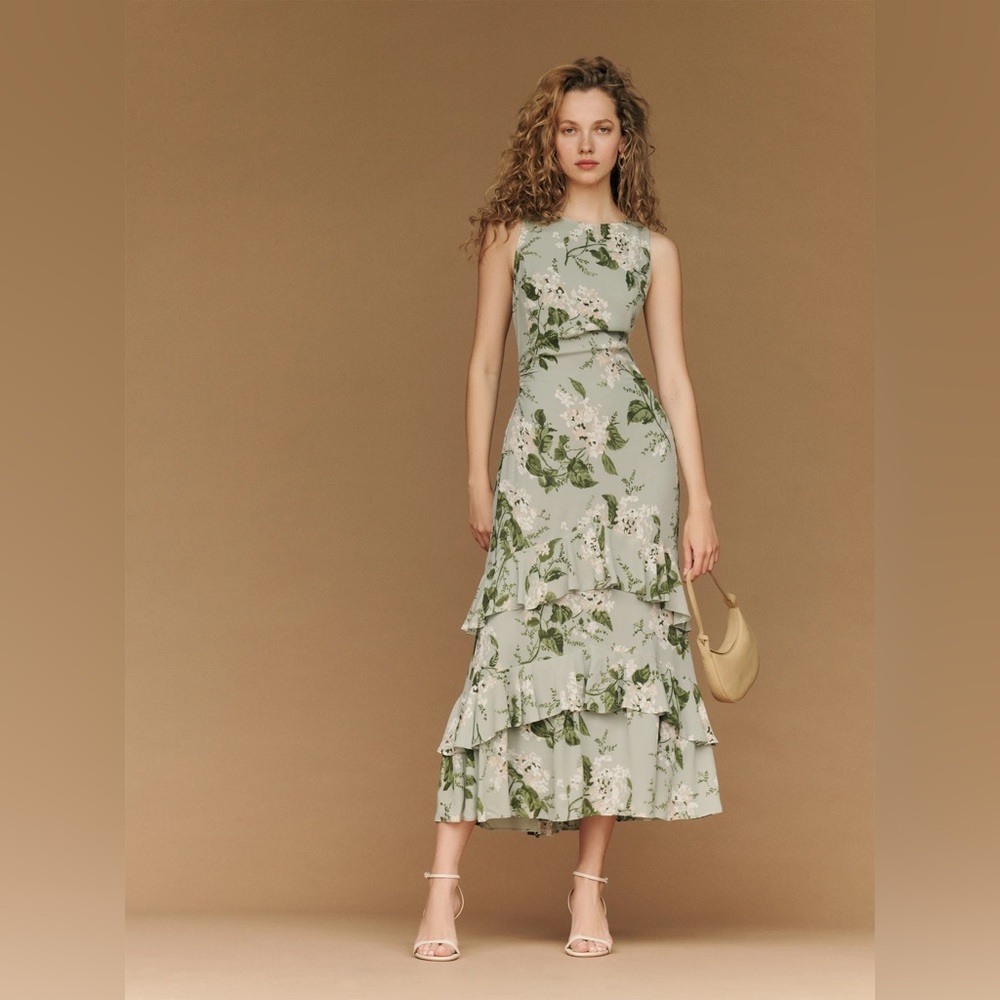 Reformation Magnus Dress in Tea Garden